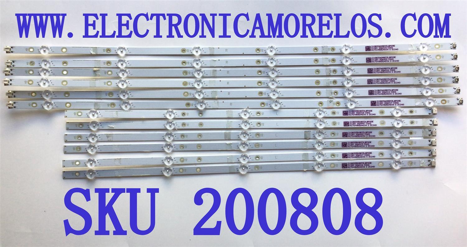 KIT DE LED'S PARA TV INSIGNIA (12 PIEZAS) / NUMERO DE PARTE LBM650M0601-IX-1(HF)(O)(R) / LBM650M0501-IW-1(HF)(O)(L) / 210BZ06DRB33LBP09E / 210BZ06DRB33LBP09E / 210BZ05D0B33LBP00E / 006014 / PANEL TPT650WR-QUBF70.K REV:SNWP0V / MODELO NS-65DF710NA21